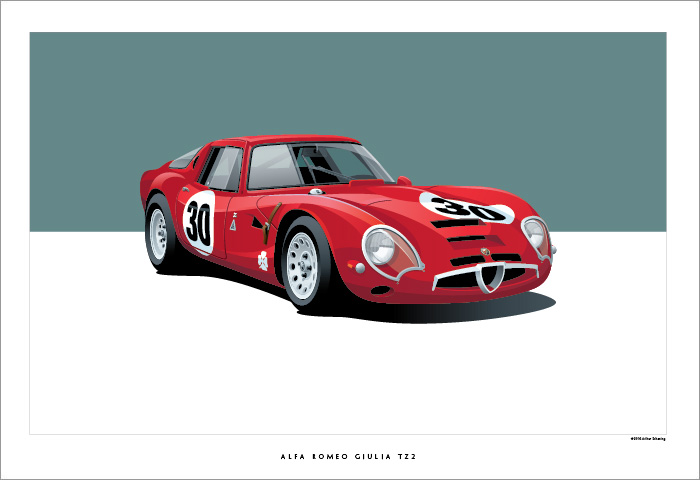 Alfa Romeo TZ2 Poster