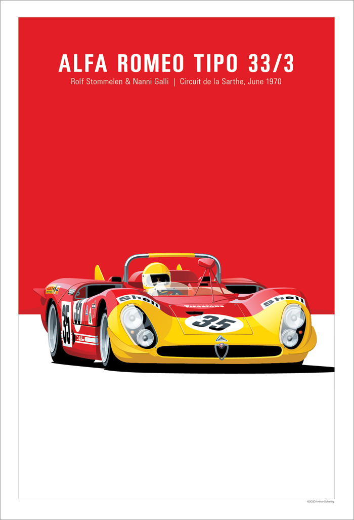 Alfa Romeo Tipo33-3 Poster