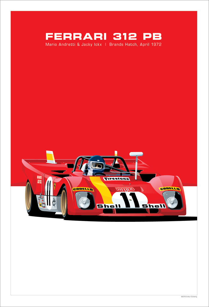 Ferrari 312 PB Poster