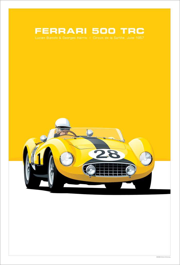 Ferrari 500 TRC Poster