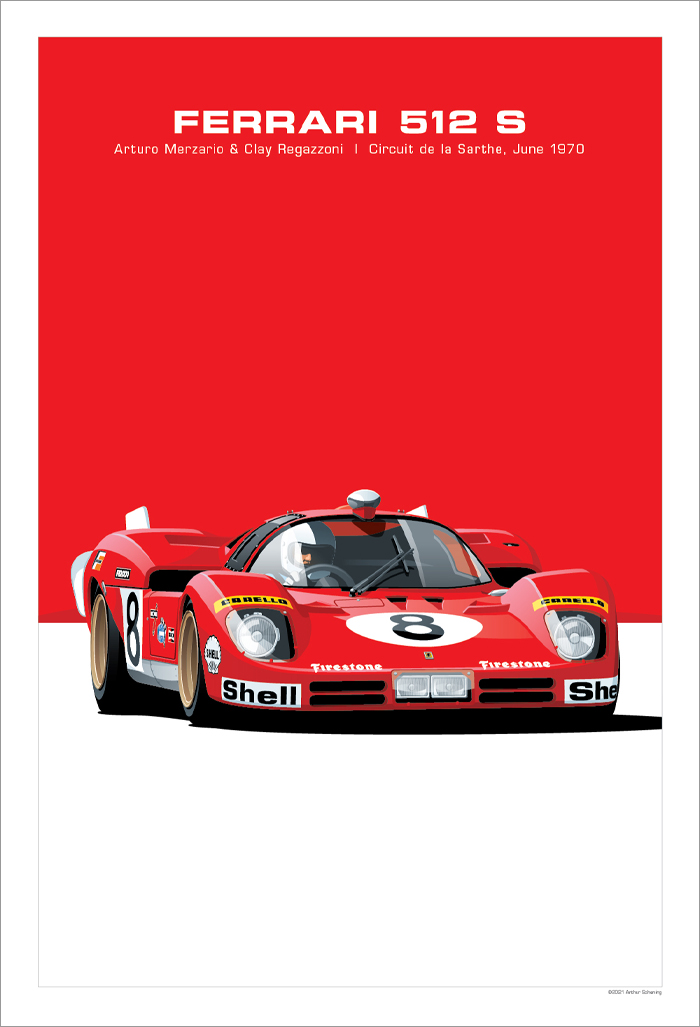 Ferrari 512 S Poster