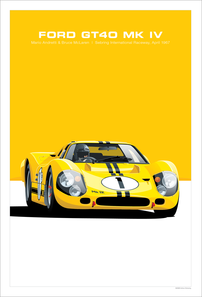 Ford GT40 MKIV Poster