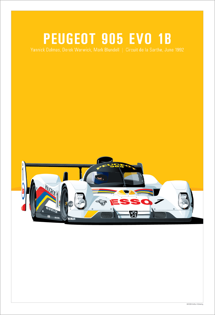 Peugeot 905 Evo Poster