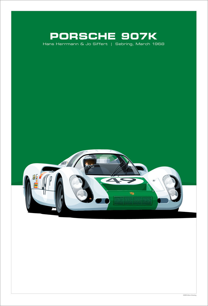 Porsche 907K Poster