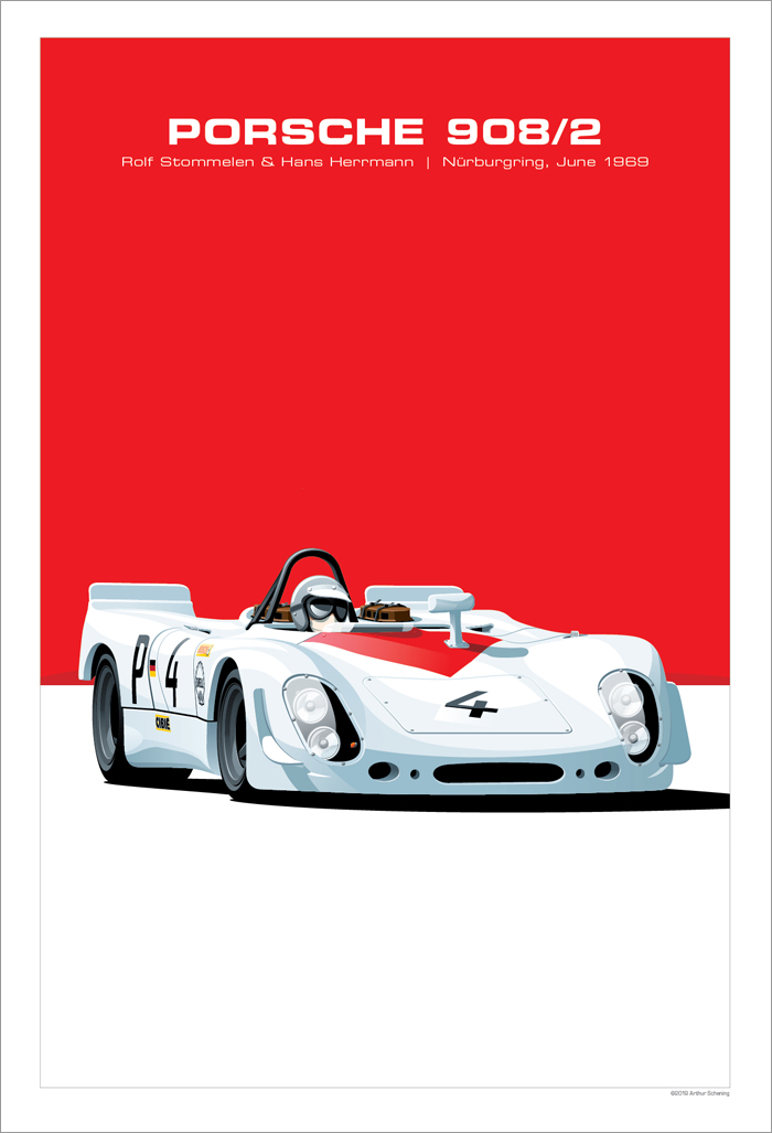 Porsche 908/2 Poster