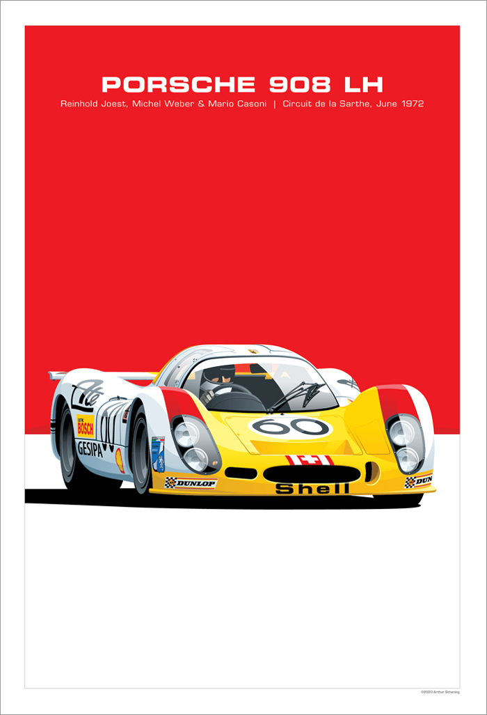 Porsche 908 LH Poster