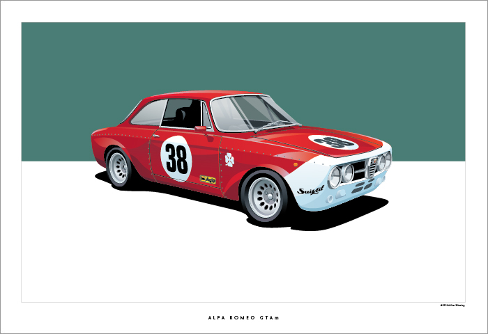 Alfa Romeo GTAm Poster