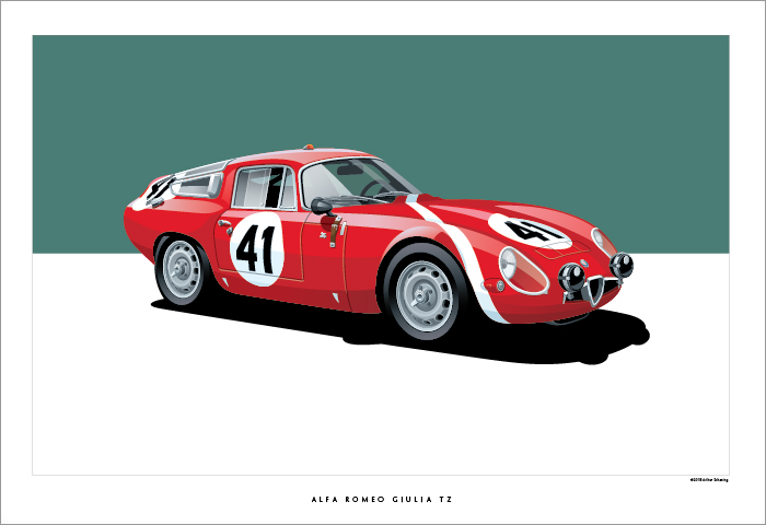 Alfa Romeo TZ Poster