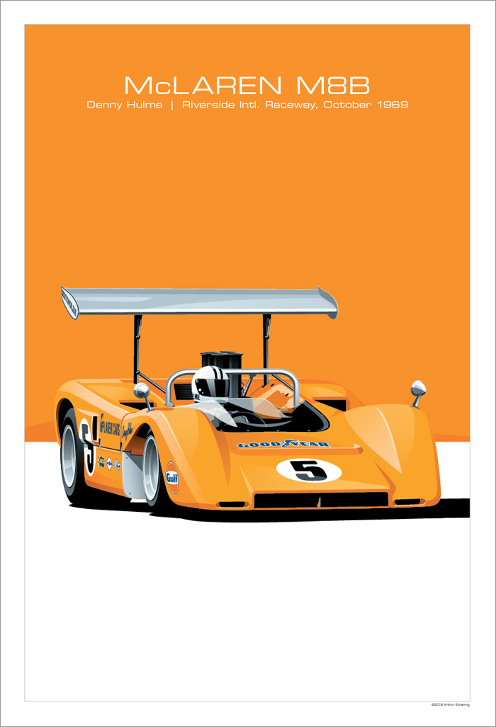 McLaren M8B Poster