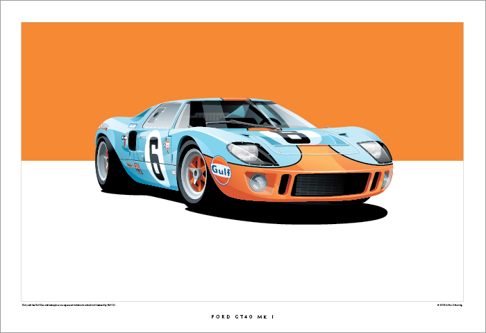 Ford GT 40 Poster