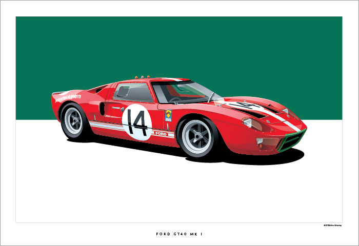 Ford GT40 Poster