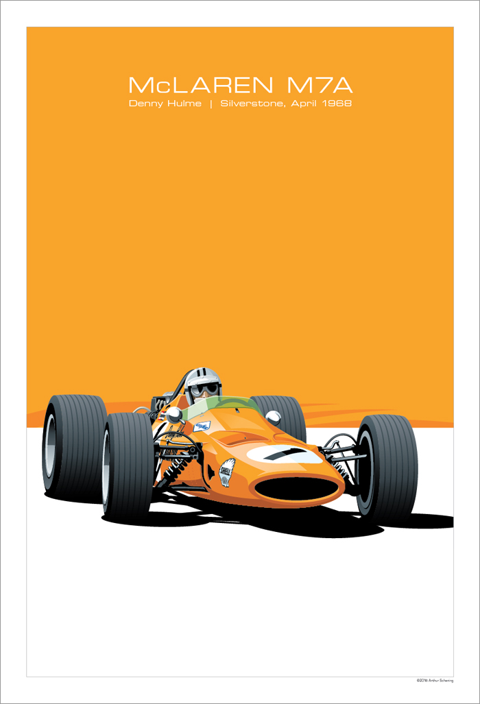 McLaren M7A Poster