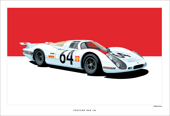 Porsche 908 Poster