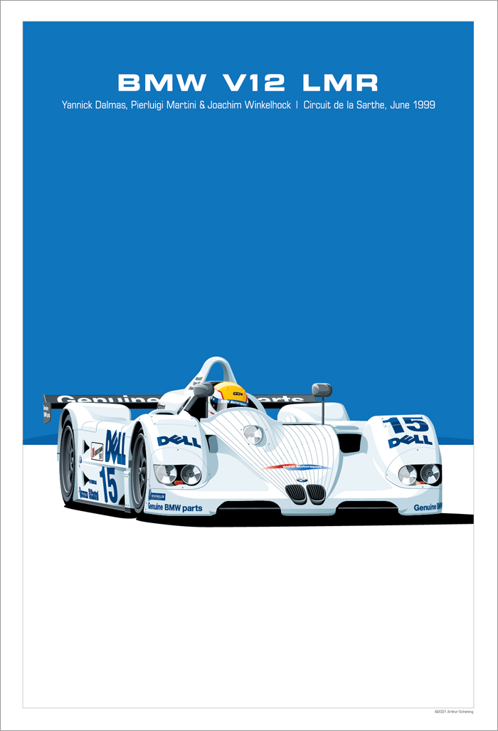 BMW V12 LMR Poster
