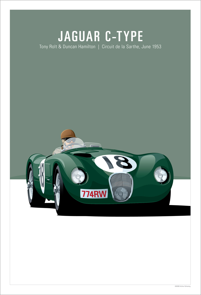 Jaguar C-Type Poster