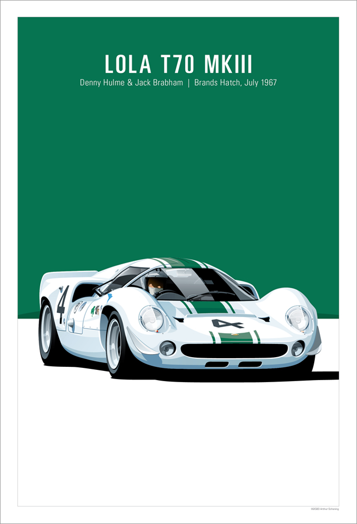 Lola T70 MkIII Poster