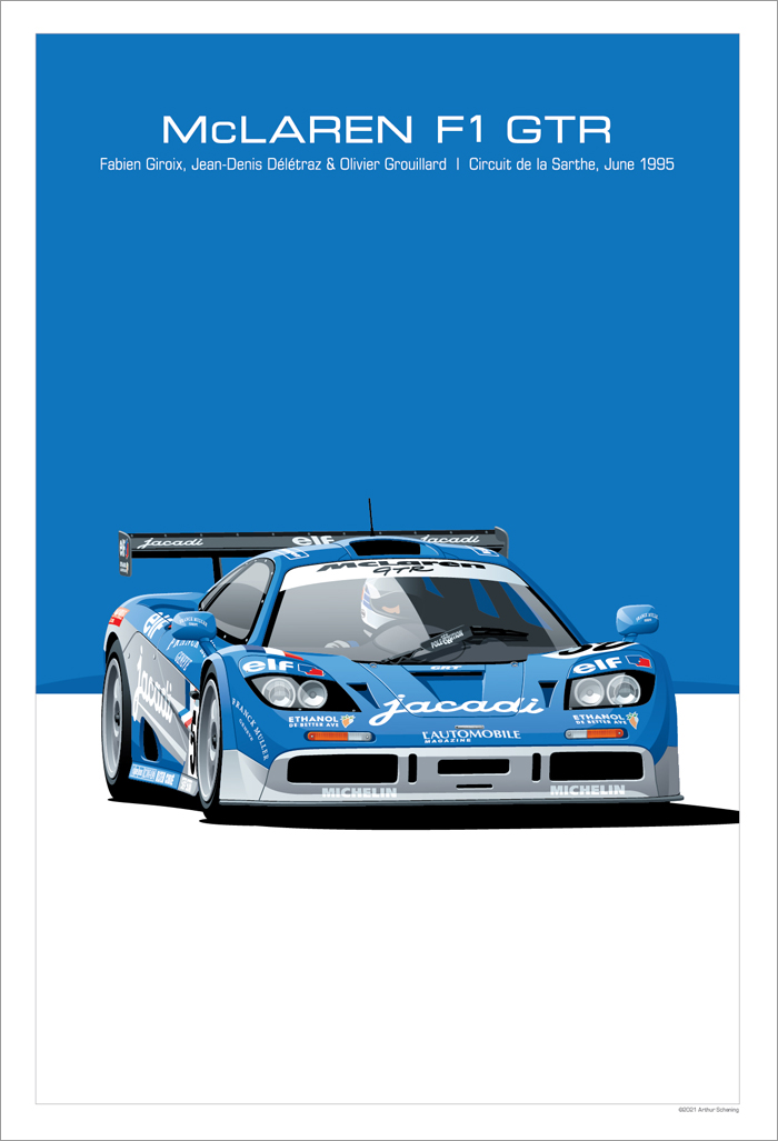 McLaren F1 GTR Poster
