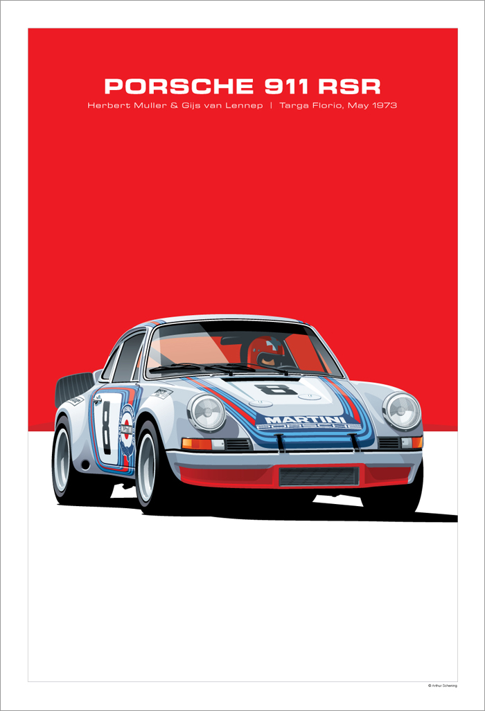 Porsche 911 RSR Poster