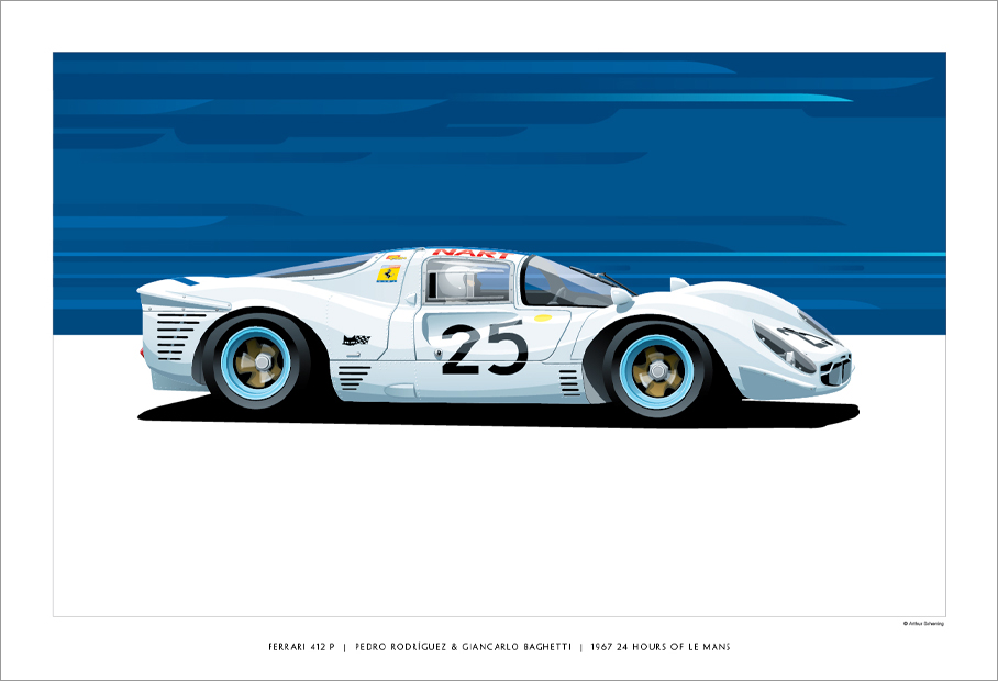 Ferrari 412P Print