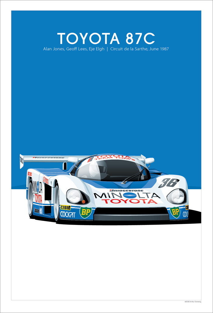 Toyota 87C Poster